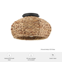Cambria 1 Light Medium 14 Inch Flush Mount