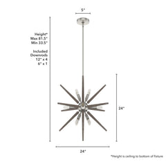 24 Inch Jupiter Star Pendant