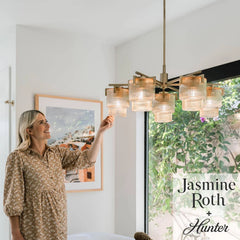 Ontario Jasmine Roth 5 Light Medium 27 Inch Chandelier