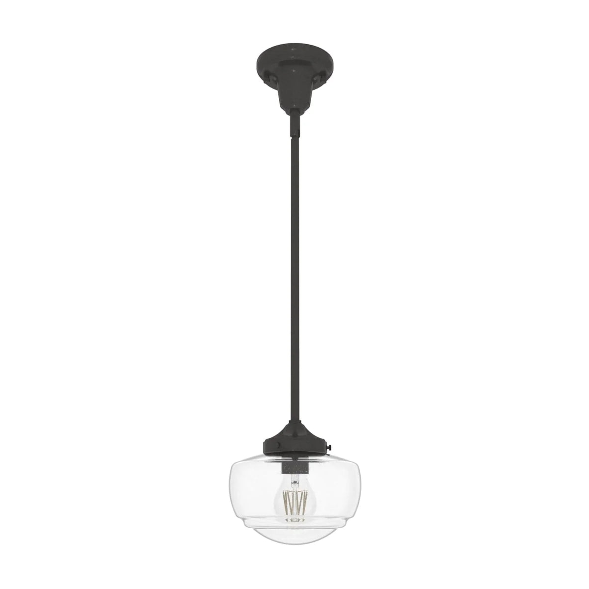 Saddle Creek Clear Seeded Glass 1 Light Mini Pendant