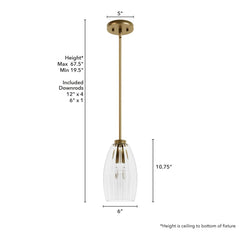 Rossmoor 1 Light Mini Pendant