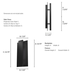 Canoga Jasmine Roth Outdoor WeatherMax LED Medium 15 Inch Wall Light