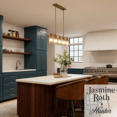 Beverly Glen  Jasmine Roth 5 Light Medium 37 Inch Linear