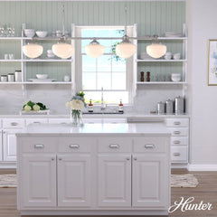 Saddle Creek Shiny Cased White Glass 7 Light Linear Chandelier