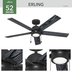 Erling with LED Light 52 inch