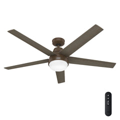Aerodyne Indoor Smart Fan Energy Star with LED and Reversible Blades and Remote 60 inch