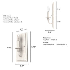 Southcrest 1 Light Wall Sconce