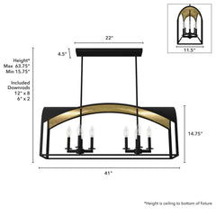 Dukestown 8 Light Linear