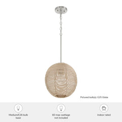 Berkeley 1 Light Medium 13 Inch Pendant