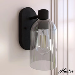 Lochemeade Smoked Glass 1 Light Sconce