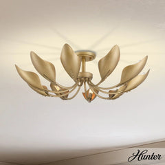 Juneway 10 Light Large 28 Inch Flush Chandelier