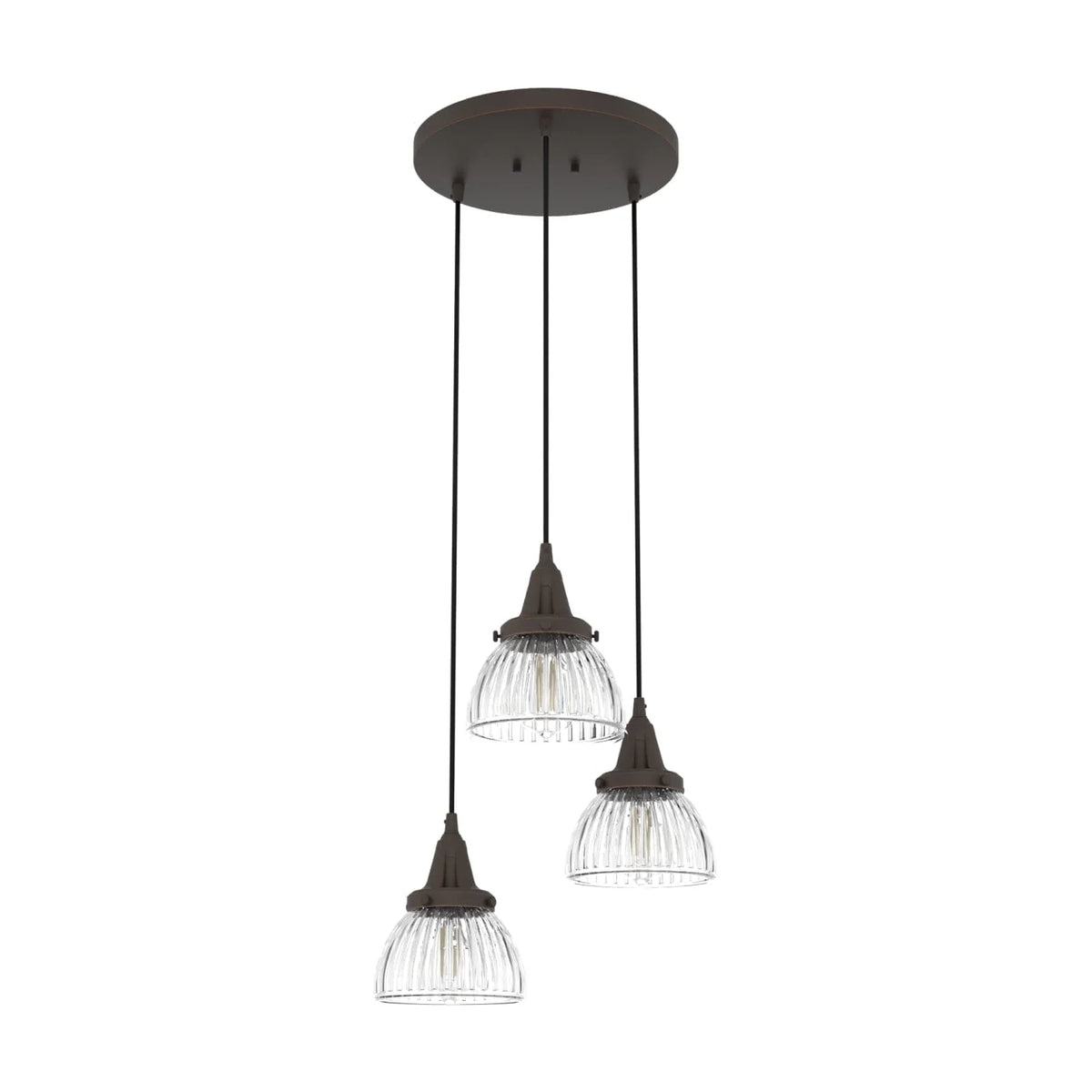 Cypress Grove 3 Light Round Cluster