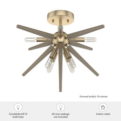 Jupiter Star Semi-Flush Mount