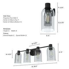 Lochemeade 4 Light Vanity