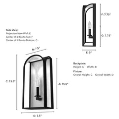 Dukestown Wall Sconce 1 Light