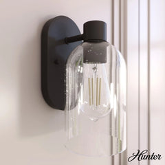Lochemeade Clear Seeded Glass 1 Light Sconce