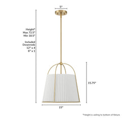 Atmore 3 Light Large 15 Inch Pendant