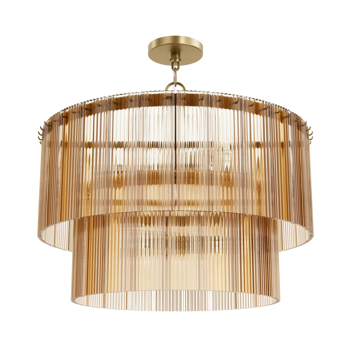 Ontario Jasmine Roth 6 Light Medium 24 Inch Chandelier