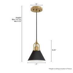 Carrington Isle 1 Light Mini Pendant