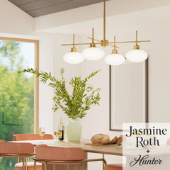 Getty Jasmine Roth 4 Light Large 34 Inch Chandelier