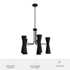 Zola Up and Down 10 Light 26 Inch Chandelier