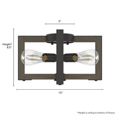 Woodburn 4 Light Flush Mount