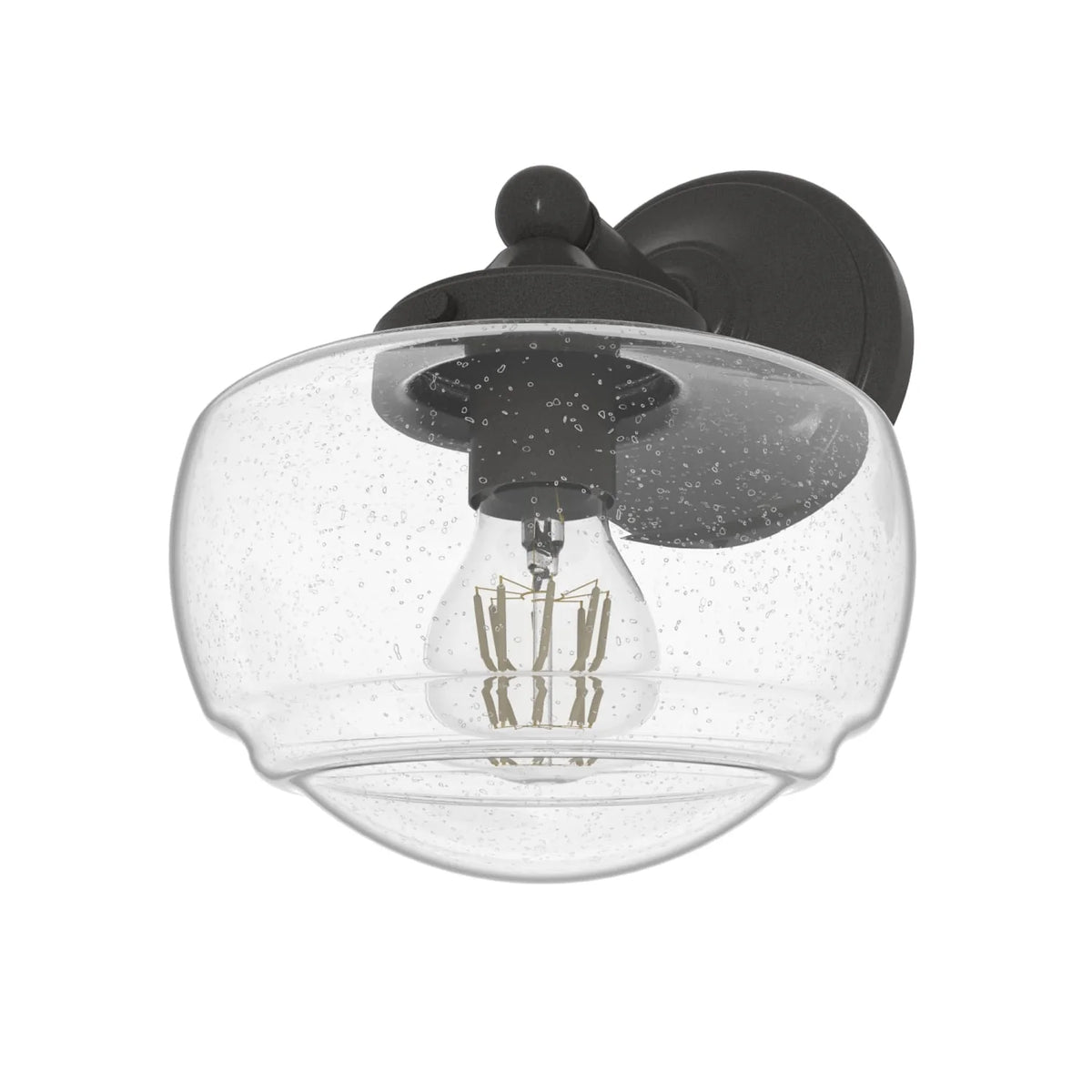 Saddle Creek Clear Seeded Glass 1 Light Sconce