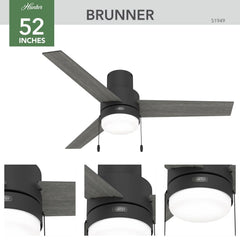 Brunner Low Profile with LED Light 52 inch