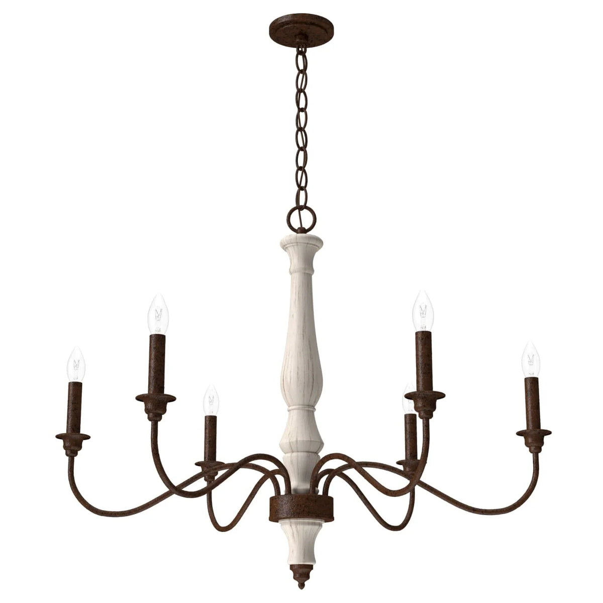 Teren 6 Light Chandelier
