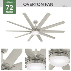 Overton Outdoor ENERGY STAR with LED Light 72 inch