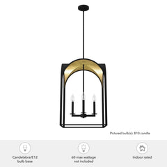 Dukestown  4 Light Pendant 18 inch