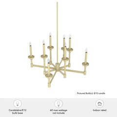 Briargrove Chandelier 2-Tier 8 Light
