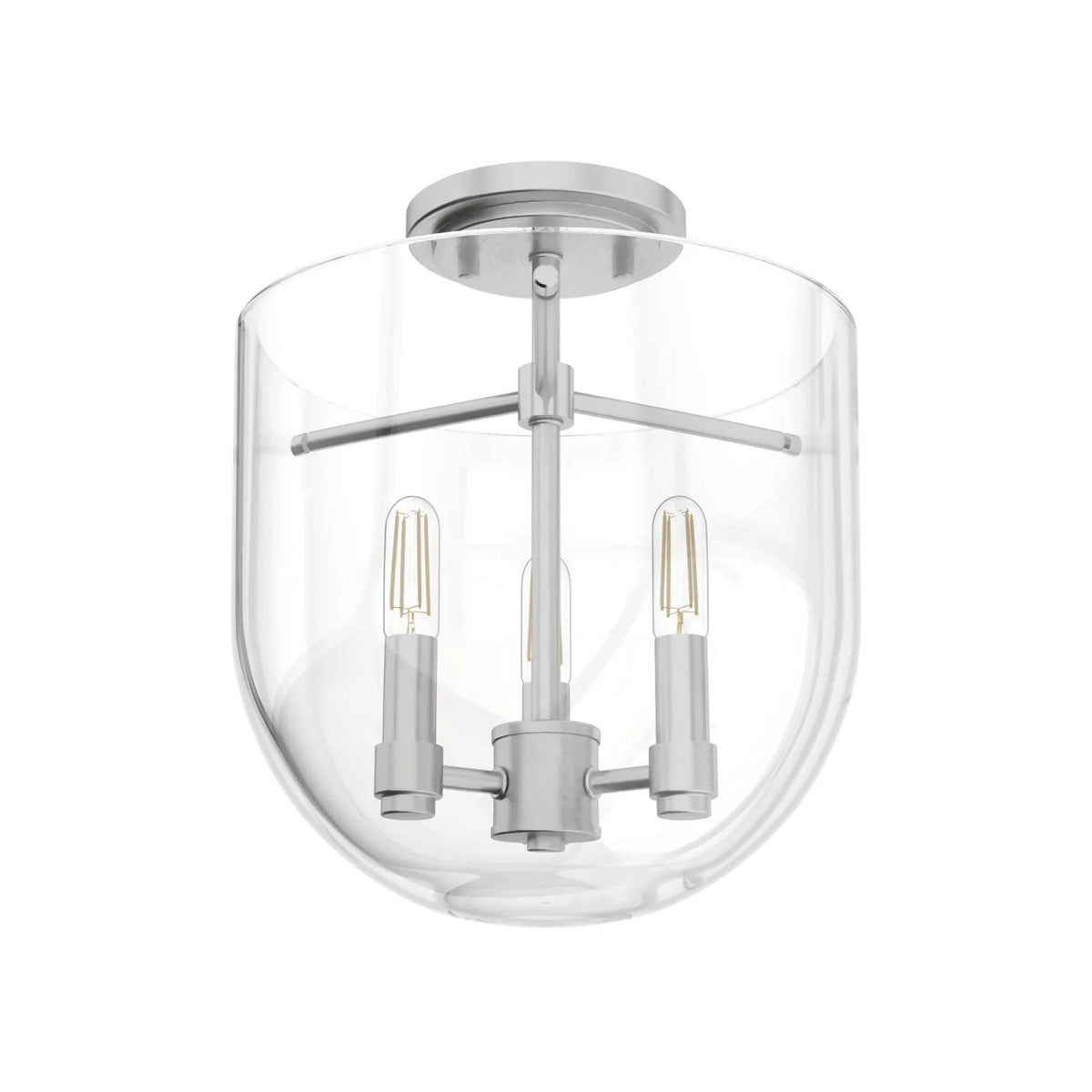 Sacha 3 Light Semi-Flush Mount