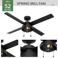 Spring Mill Outdoor with LED Light 52 inch