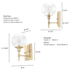 Xidane 1 Light Wall Sconce