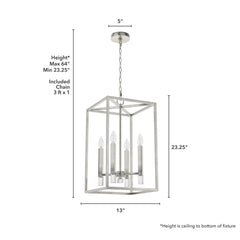 Sunjai Pendant 4 Light 13 inch