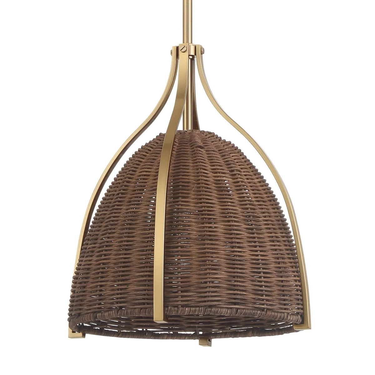 Arcelia Rattan Shade 1 Light Medium 12 Inch Pendant