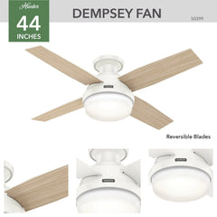 Dempsey Low Profile Outdoor with LED Light 44 inch