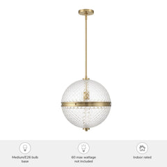 Bay Hollow 1 Light Large 16 Inch Pendant