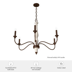 Teren 6 Light Chandelier