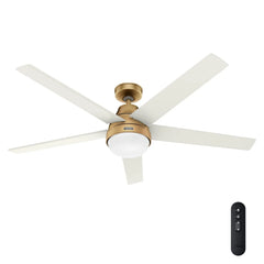 Aerodyne Indoor Smart Fan Energy Star with LED and Reversible Blades and Remote 60 inch