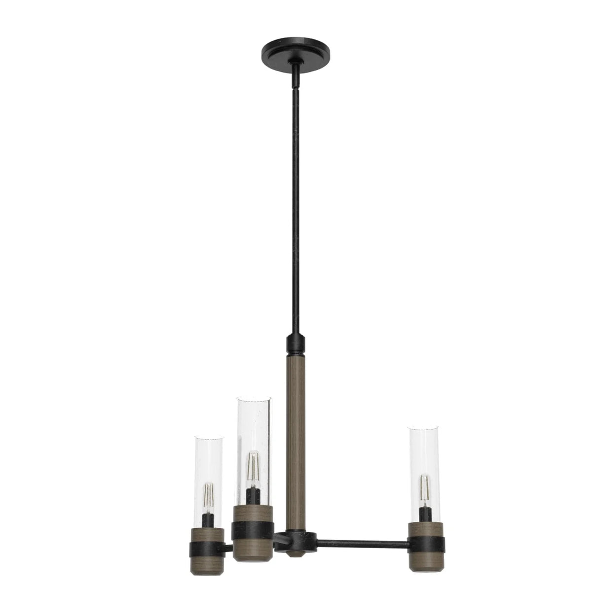 River Mill 3 Light Chandelier