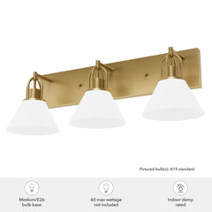 Carrington Isle 3 Light Vanity