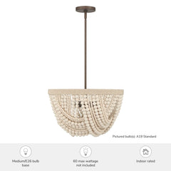 Autumndale 4 Light Large 19 Inch Pendant