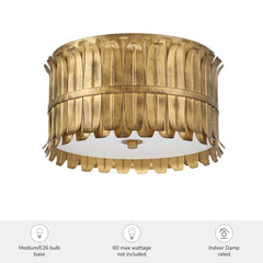 Valdaz 3 Light Large 15 Inch Flush