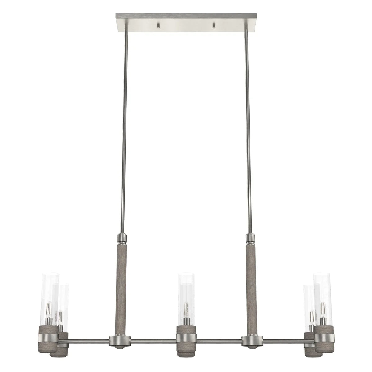 River Mill 6 Light Linear Chandelier