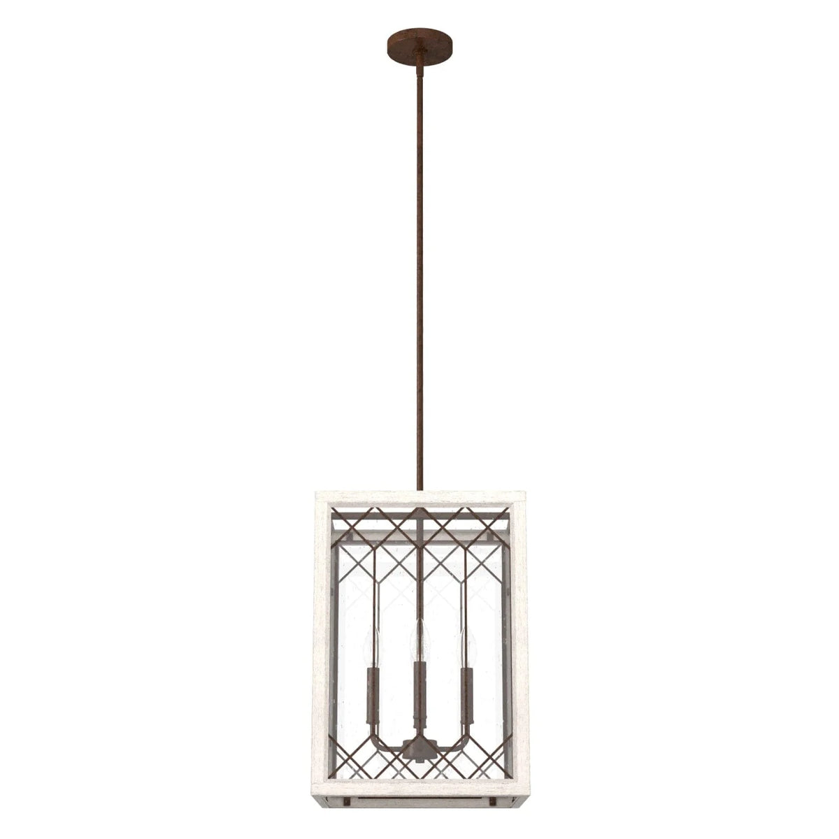 Chevron 4 Light Lantern 14 Inch