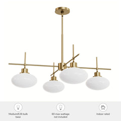 Getty Jasmine Roth 4 Light Large 34 Inch Chandelier
