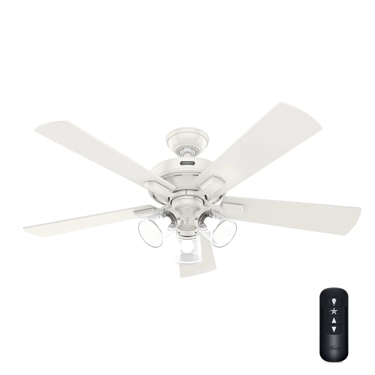 Crestfield with 3 LED Lights 52 inch with remote