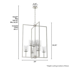 Kerrison Large Foyer Pendant 8 Light